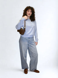 HVISK Basal Glossy Structure Hardware Olkalaukku Ruskea