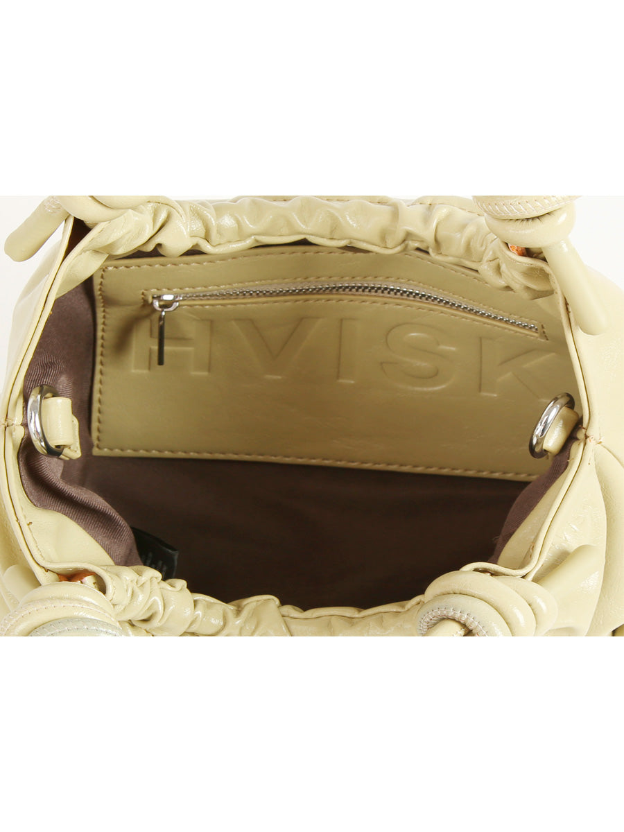 HVISK Jolly Glossy Structure Käsilaukku Limenvihreä