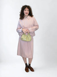 HVISK Jolly Glossy Structure Käsilaukku Limenvihreä