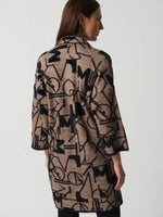 Joseph Ribkoff Bell Sleeve Cardigan Oatmeal Black