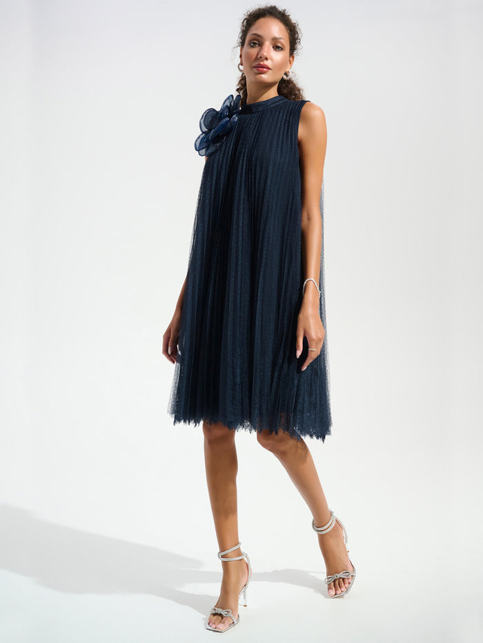 Joseph Ribkoff Tyllimekko Kukkakoristeella Tummansininen