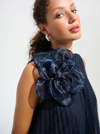 Joseph Ribkoff Tyllimekko Kukkakoristeella Tummansininen