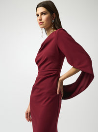 Scuba crepe trumpet gown