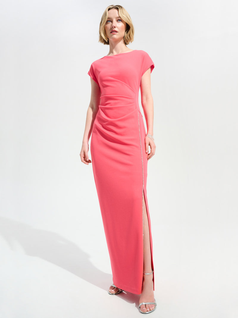 Joseph Ribkoff Pitkä iltapuku Koralli