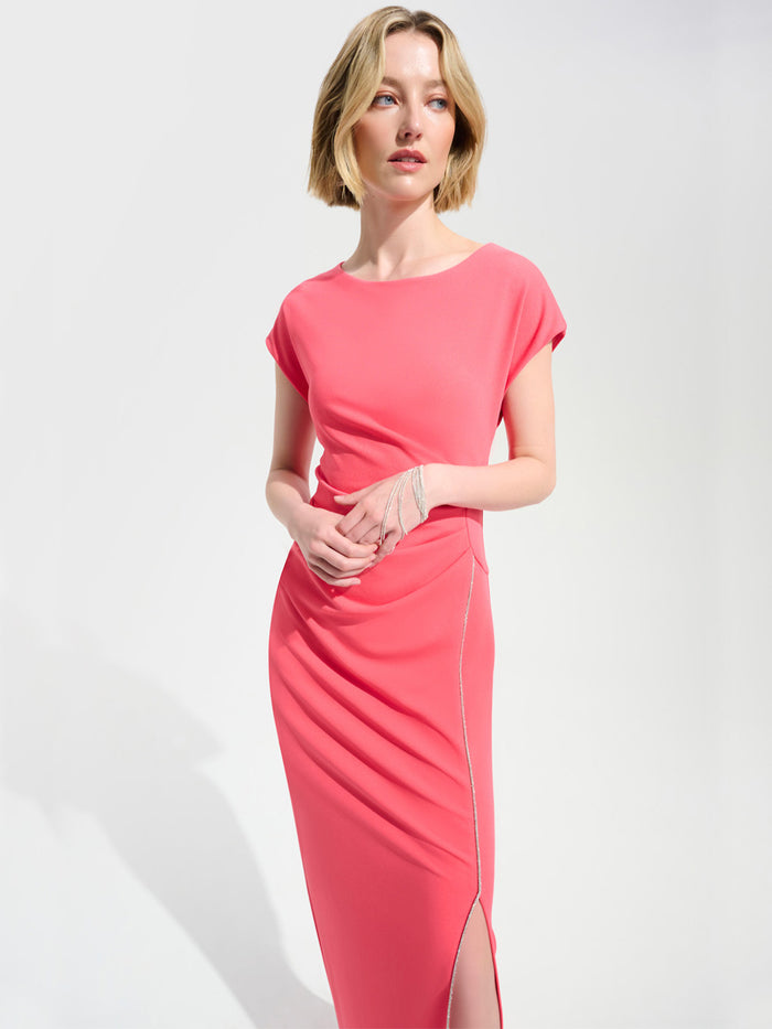 Joseph Ribkoff Pitkä iltapuku Koralli