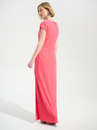 Joseph Ribkoff Pitkä iltapuku Koralli