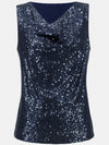 Joseph Ribkoff Sleeveless sequin top Midnight blue