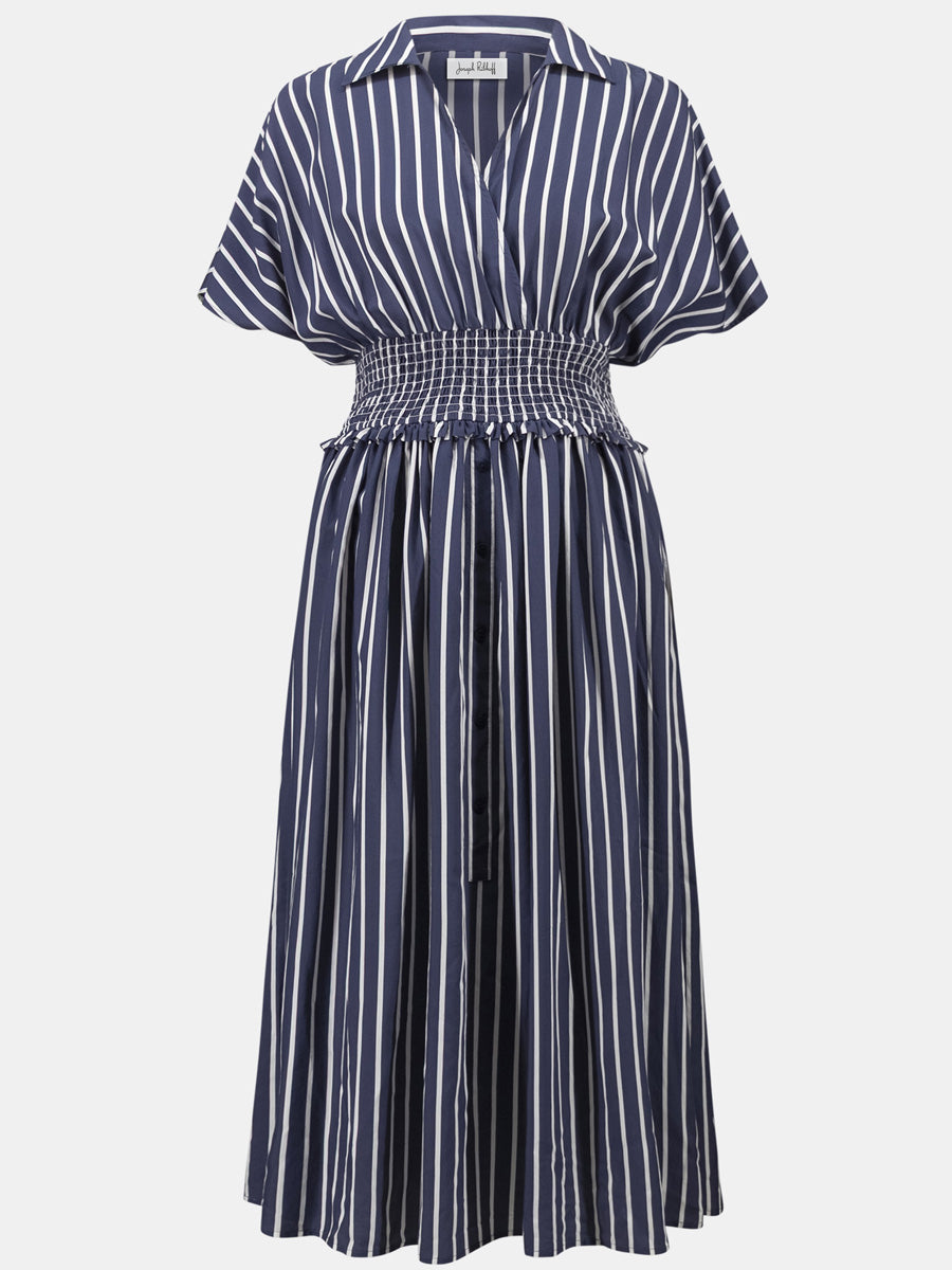 Flowy stripe print dress