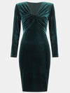 Velvet Sheath Dress Mekot