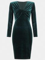 Velvet Sheath Dress Mekot