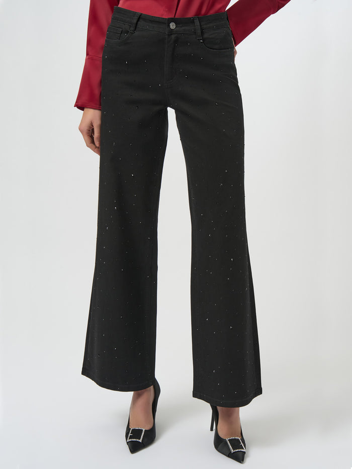 Joseph Ribkoff Leveälahkeiset Glitterfarkut Musta