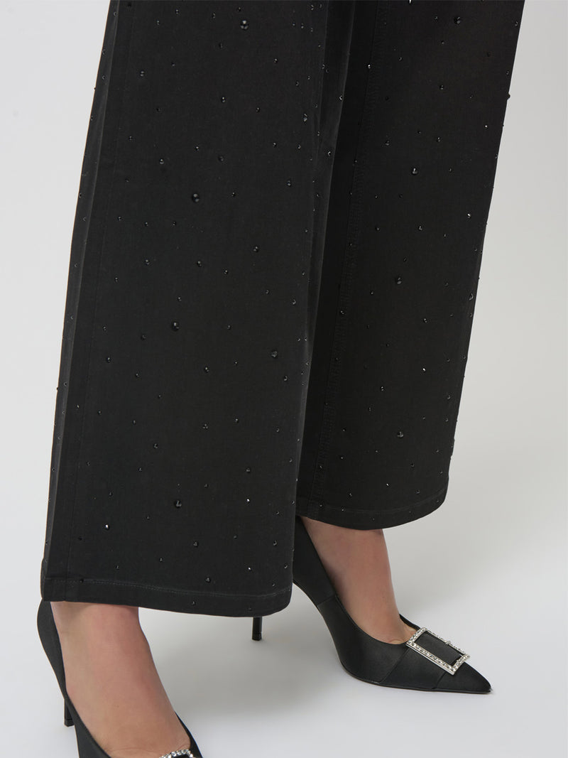 Joseph Ribkoff Leveälahkeiset Glitterfarkut Musta