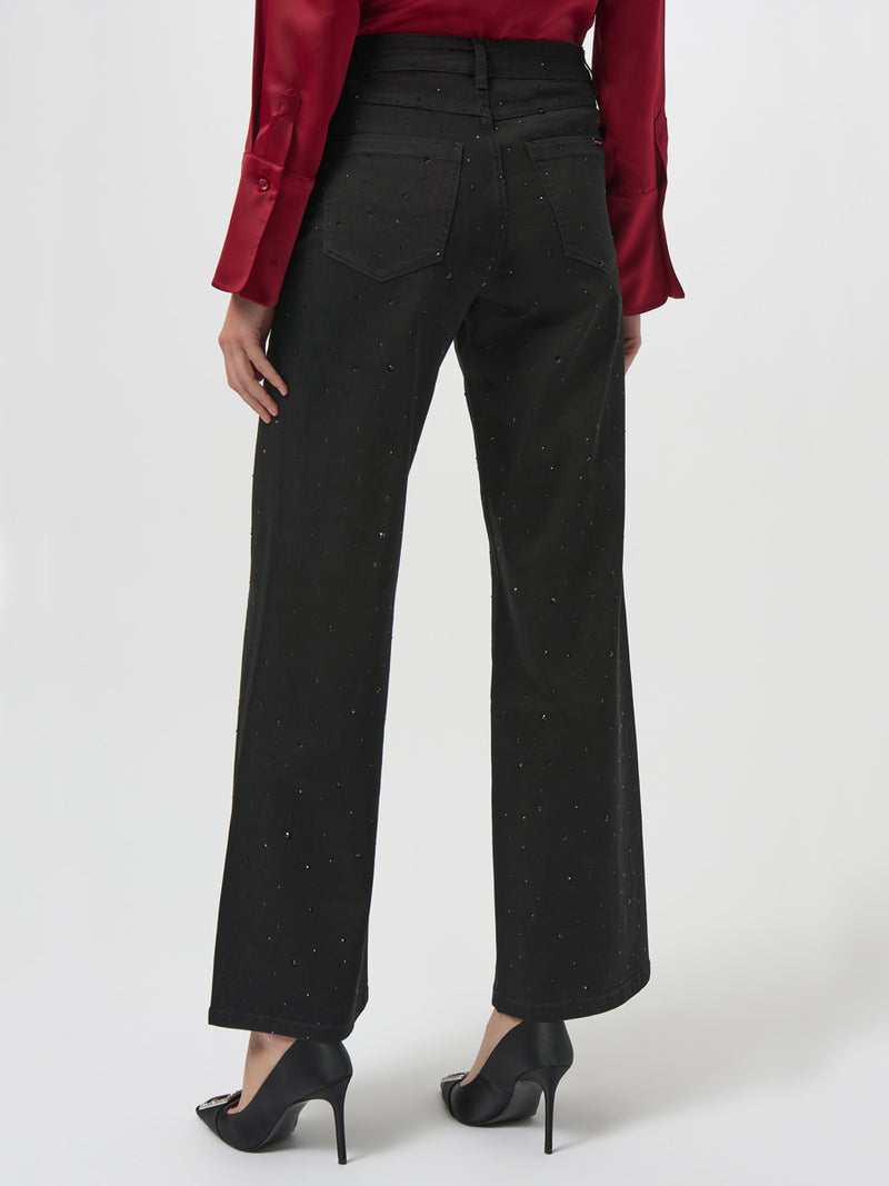 Joseph Ribkoff Leveälahkeiset Glitterfarkut Musta