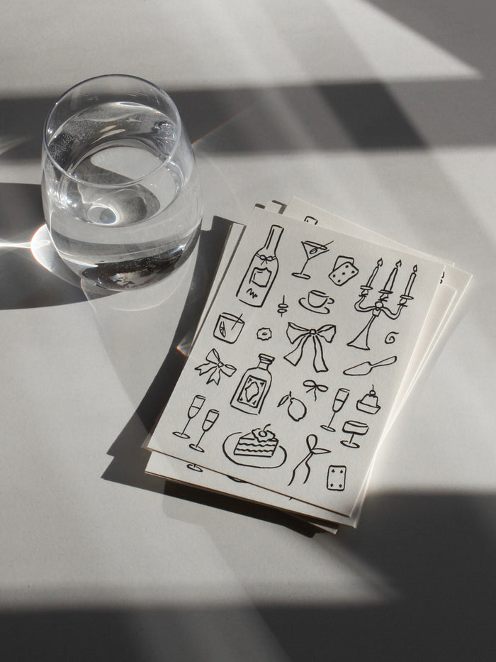Postcard 'afternoon soirée'