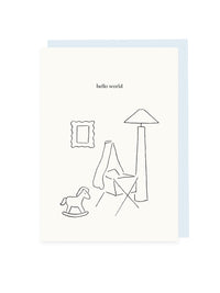 Folding card 'hello world'