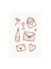 Postcard love letters