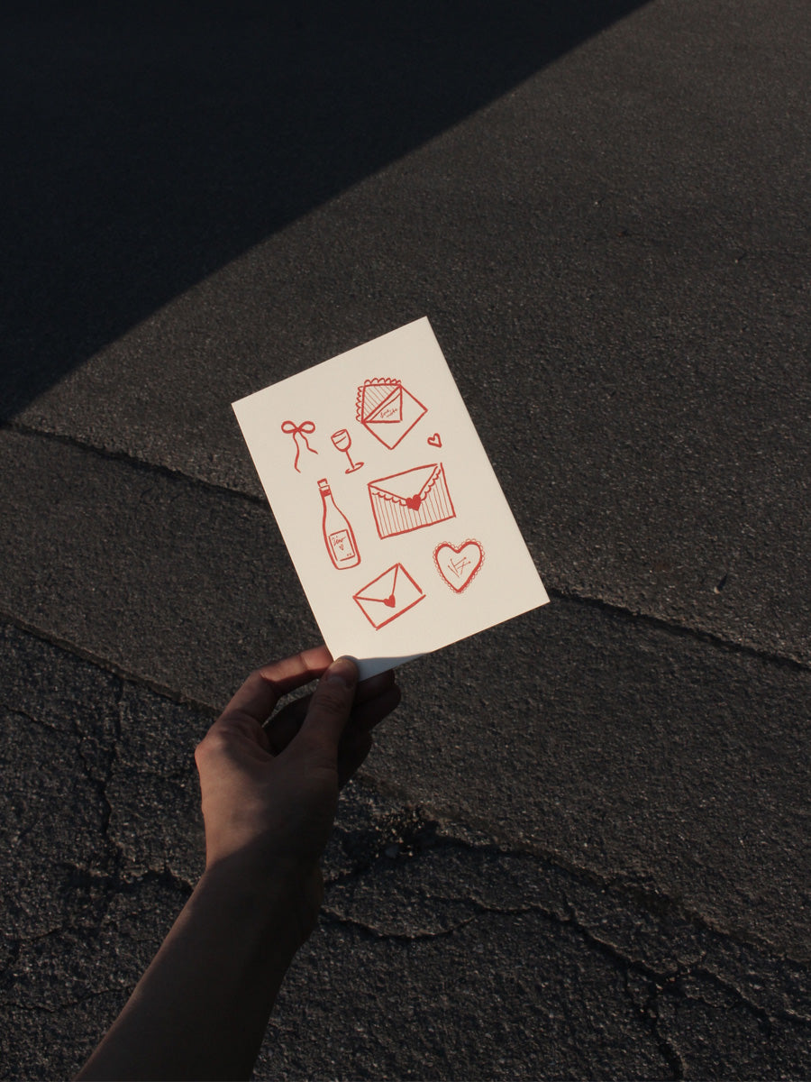 Postcard love letters