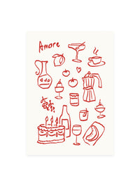 Postcard 'amore'
