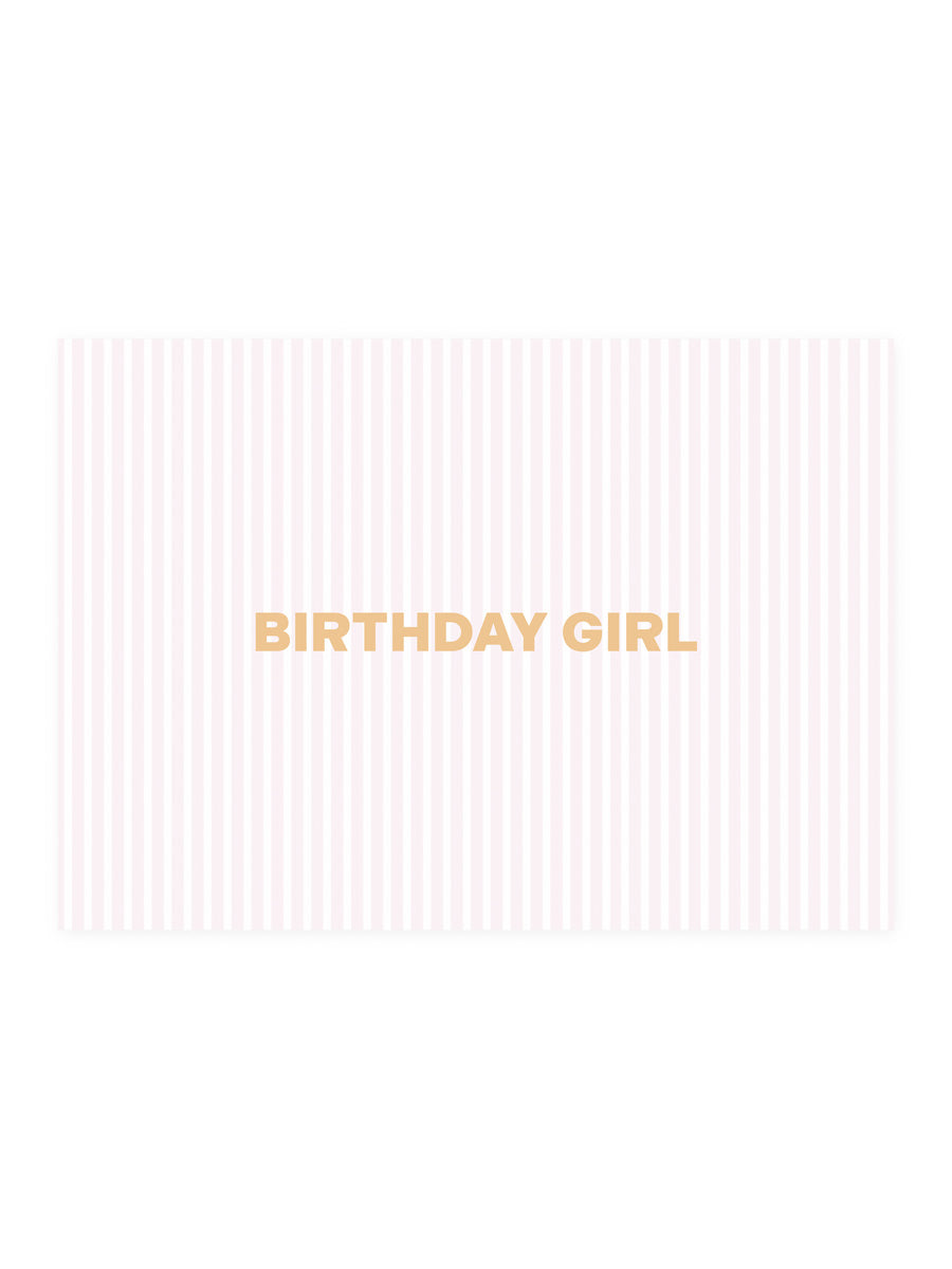 Postcard 'birthday girl'