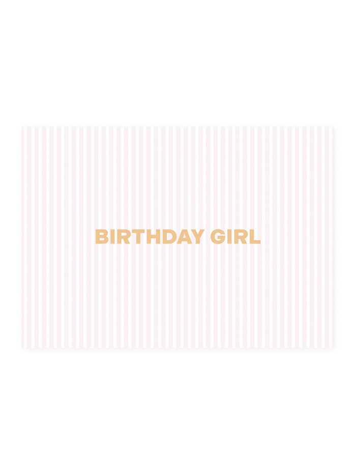 Postcard 'birthday girl'