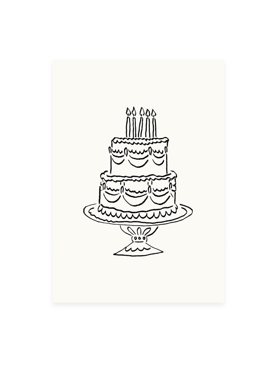 Postcard cake