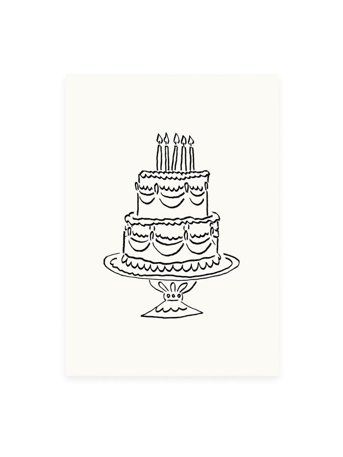Postcard cake