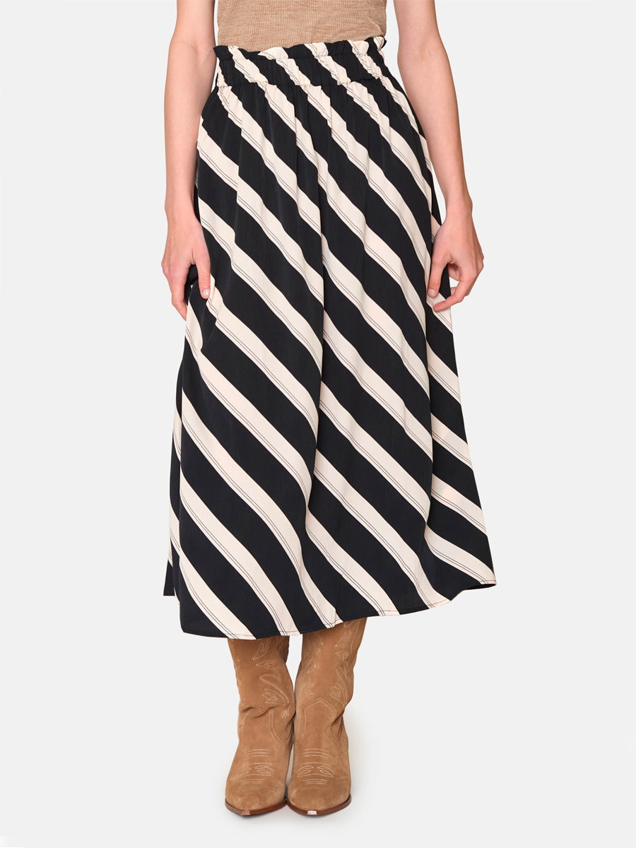 Black Stripe Skirt Hameet