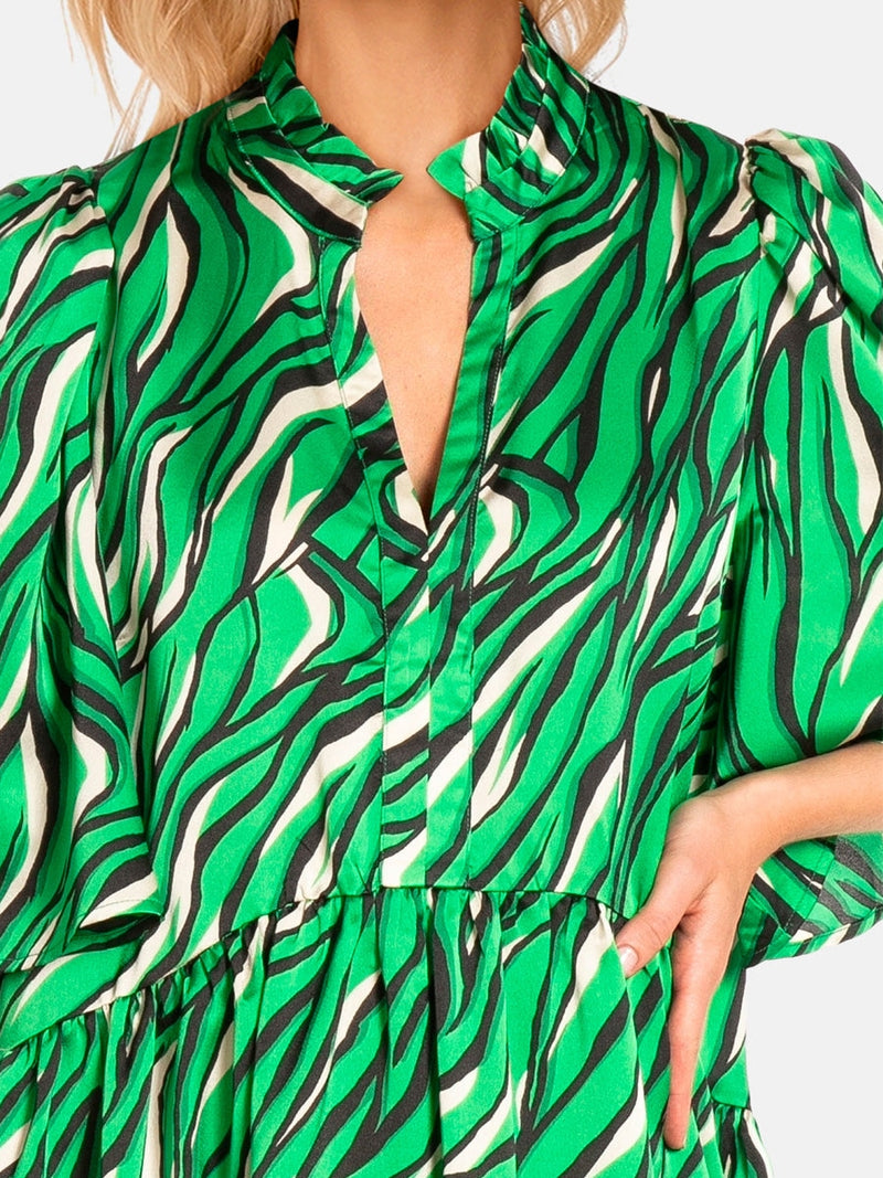 Love&Divine Green animal print dress