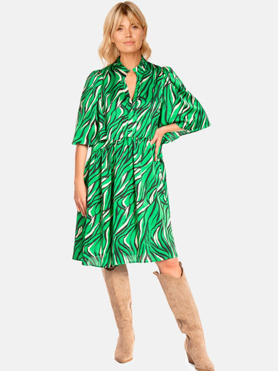 Love&Divine Green animal print dress