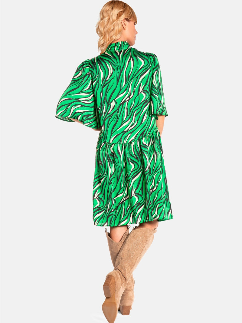 Love&Divine Green animal print dress