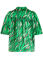 Green Animal Print Top Paidat