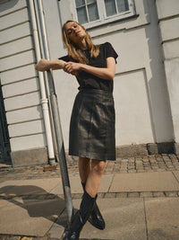 ADALYN leather skirt
