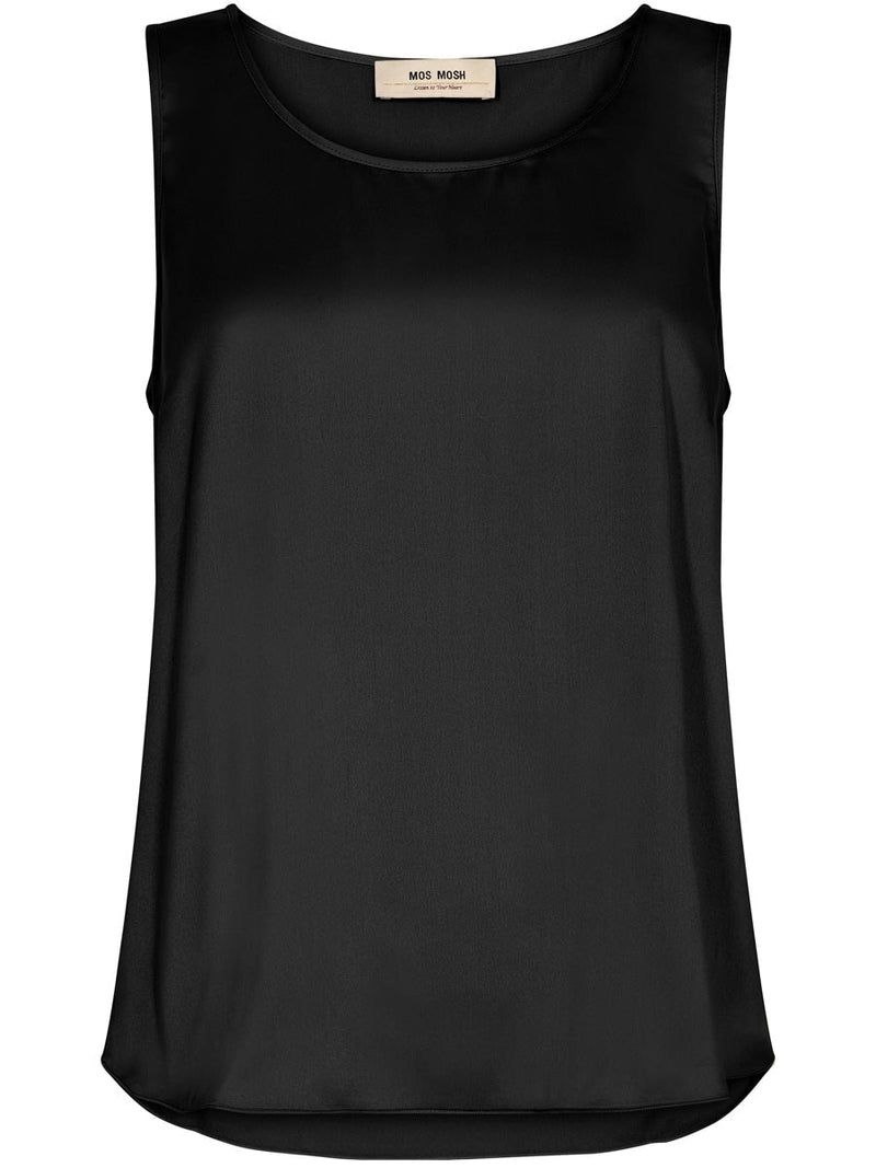 Mos Mosh Astrid Silk Tank Top Black