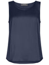 Mos Mosh Astrid Silk Tank Top Pageant Blue