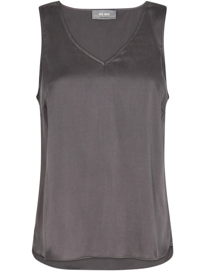 Mos Mosh Astrid V-Neck SIlk Tank Top Pavement