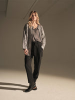 Mos Mosh Astrid V-Neck SIlk Tank Top Pavement