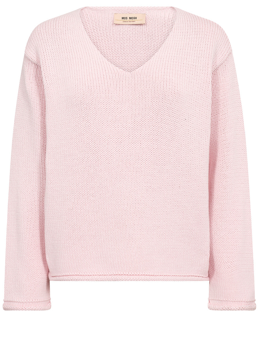 Mos Mosh Bine Puuvillaneule Vaaleanpunainen