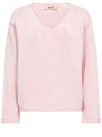 Mos Mosh Bine Puuvillaneule Vaaleanpunainen