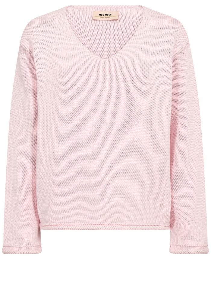 Mos Mosh Bine Puuvillaneule Vaaleanpunainen