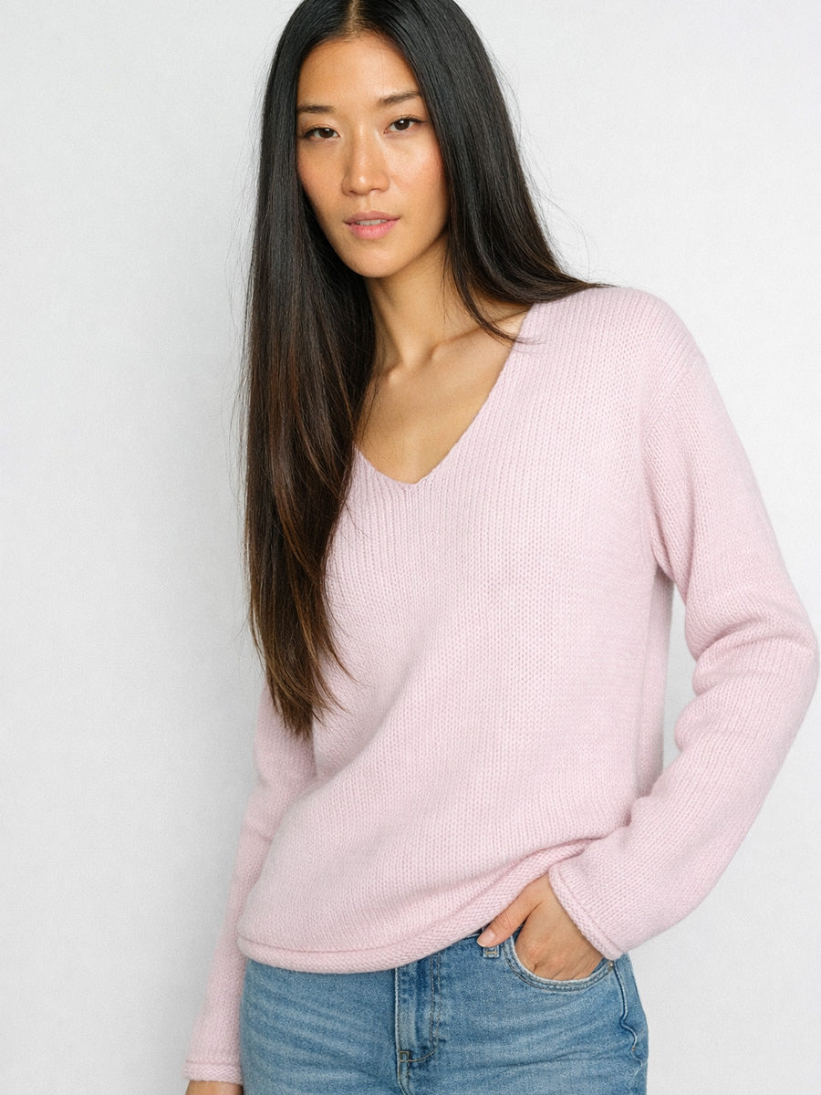 Mos Mosh Bine Puuvillaneule Vaaleanpunainen