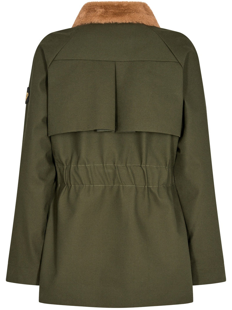 Mos Mosh Campbell Coated Parka Forest Night