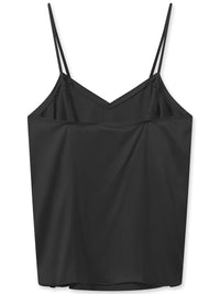 Mos Mosh Ditte Silk Singlet Black Silkkitoppi Musta