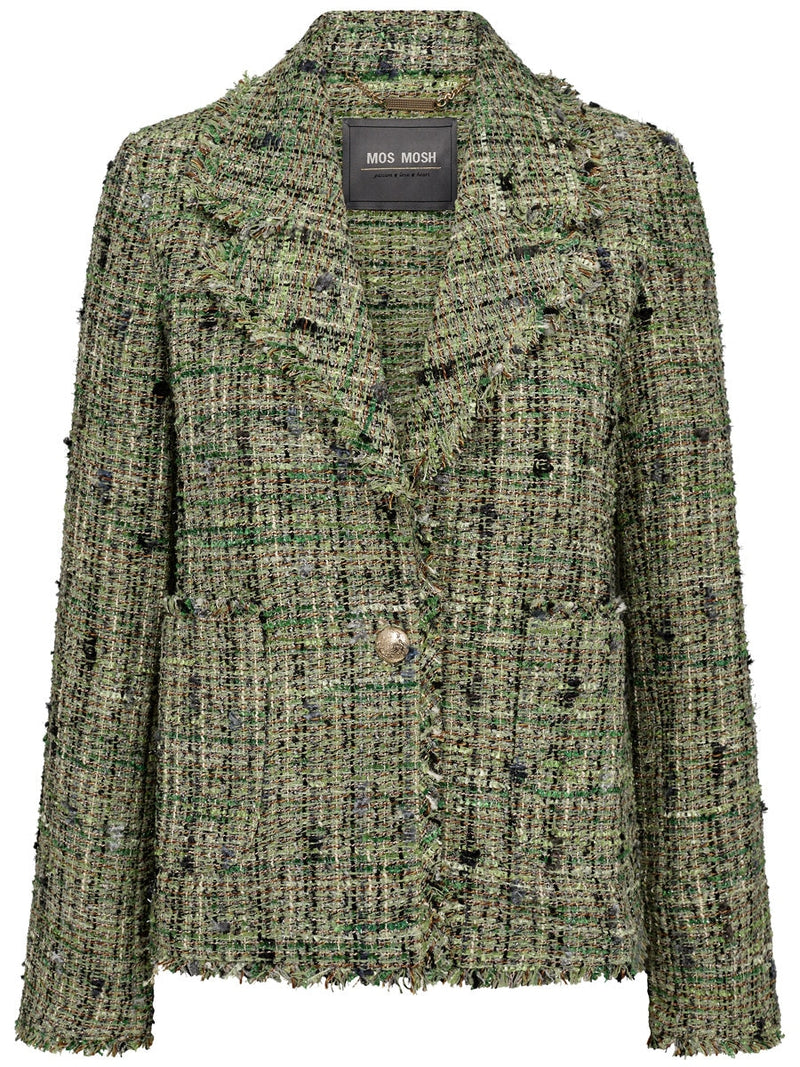 Mos Mosh Dorah Boucle Blazer Zephyr Green
