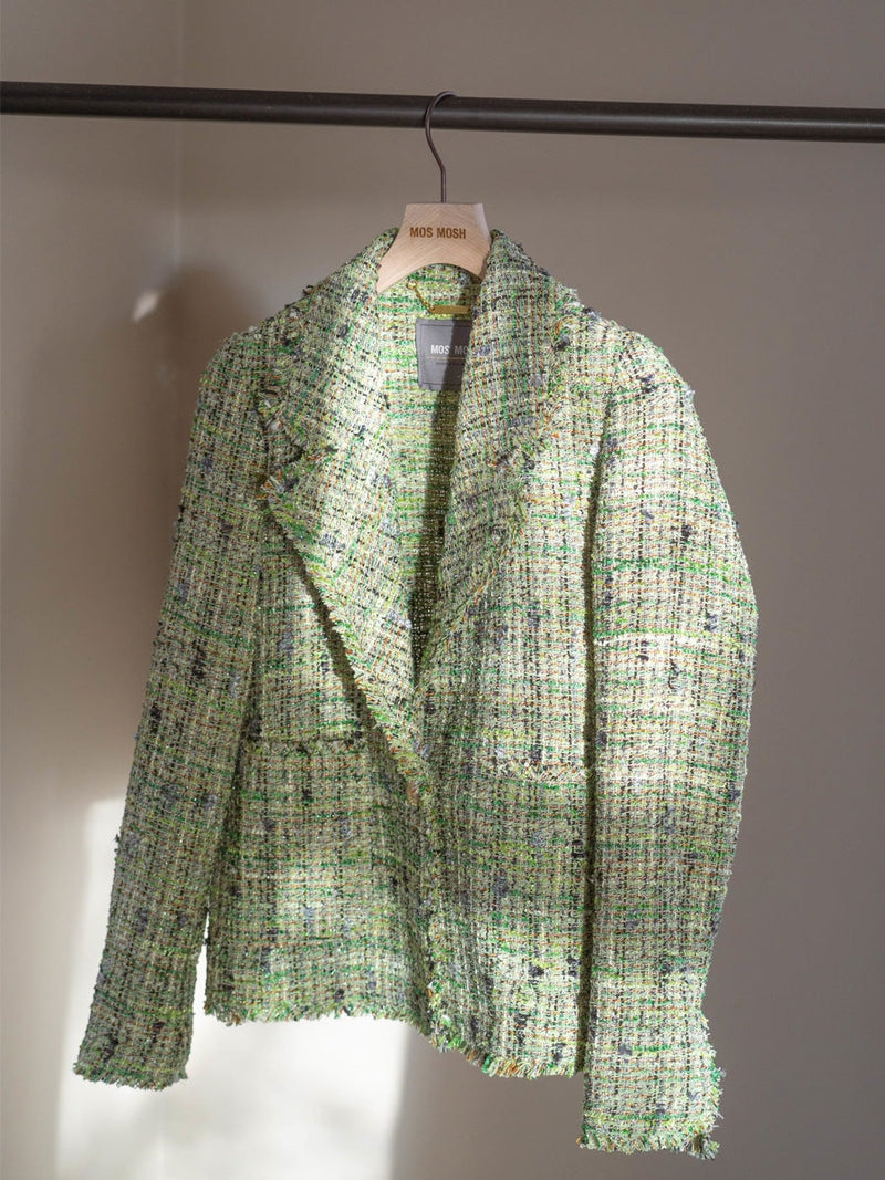 Mos Mosh Dorah Boucle Blazer Zephyr Green