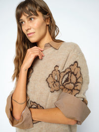 Mos Mosh Drea Popli Neule Beige/ruskea