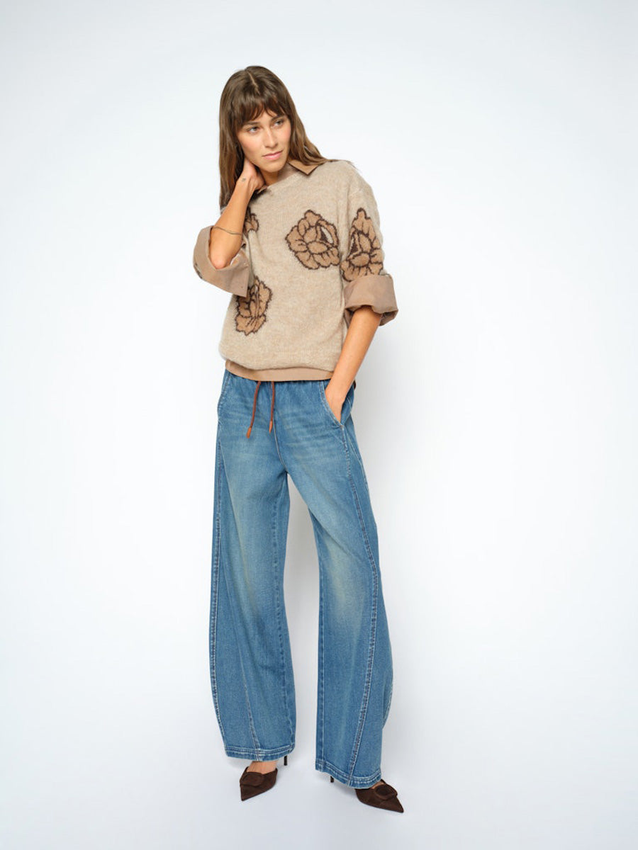 Mos Mosh Drea Popli Neule Beige/ruskea