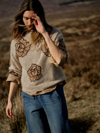 Mos Mosh Drea Popli Neule Beige/ruskea