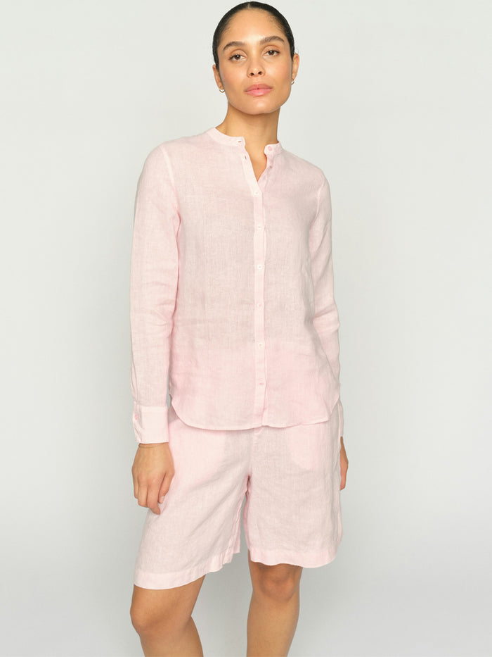 Mos Mosh Emmie Bermuda Pellavashortsit Vaaleanpunainen