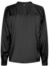 Mos Mosh Enfa Satin Blouse Black
