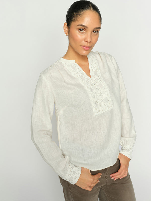 MOS MOSH Evanda Ls Blouse Brunnera Blue main image 1